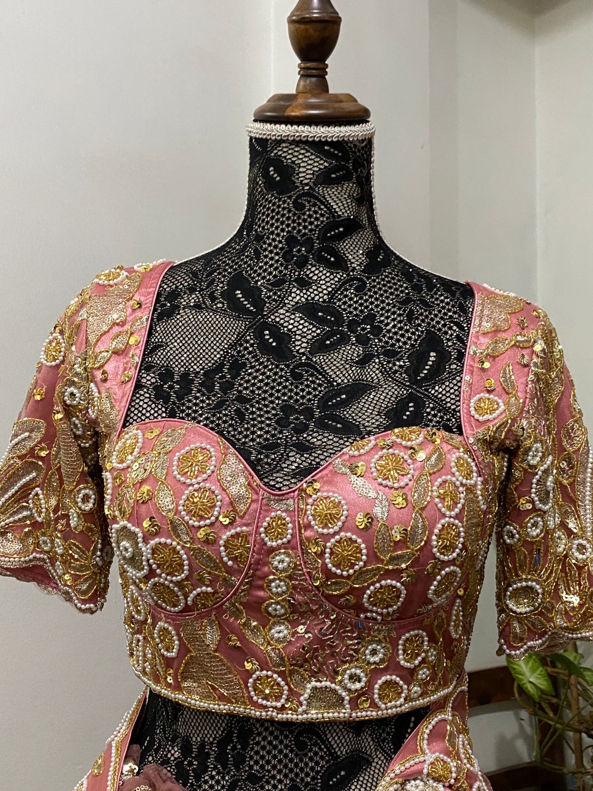 The Crimson Cascade Gown