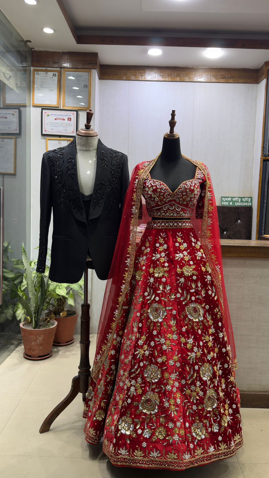 Royal Crimson Bridal Lehenga
